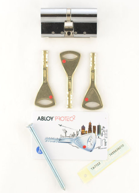 

Цилиндр Abloy Protec2 97 мм (46х51) ключ/ключ хром