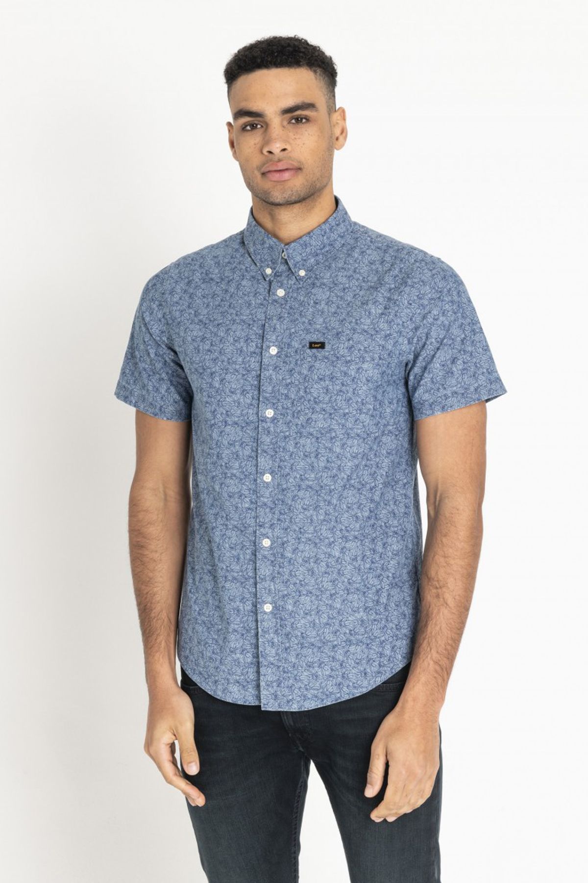 

Рубашка Lee Button Down Shirt Regular Fit Голубой S-00