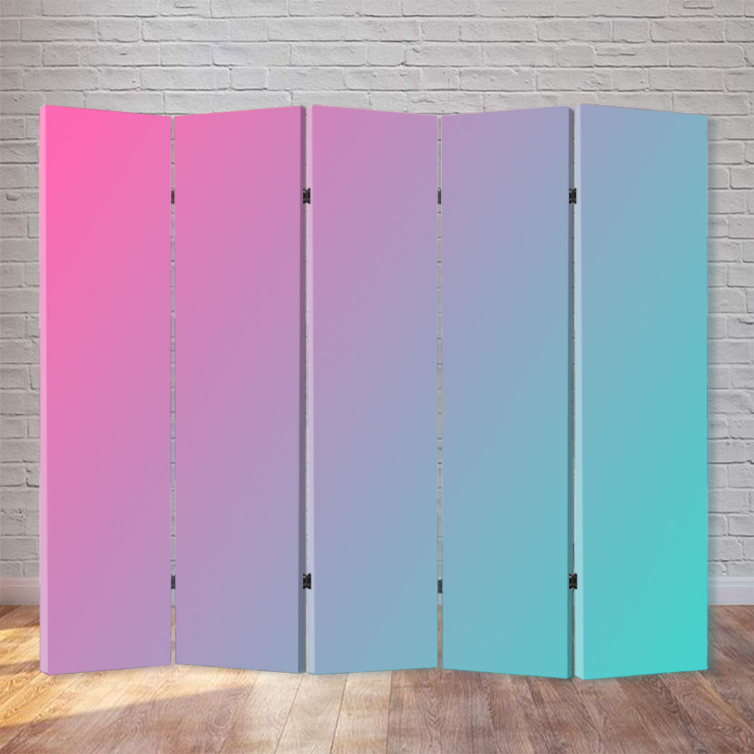 

Ширма декоративная FineDecor "Градиент розово-голубой" 200x180 см 225b