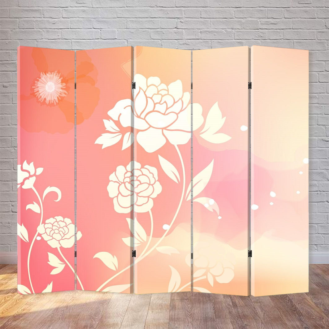 

Ширма декоративная FineDecor "Нежный цветочный узор" 200x180 см 219b