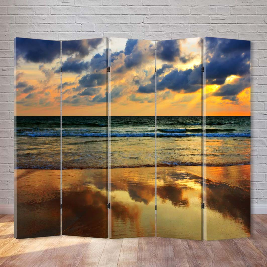 

Ширма декоративная FineDecor "Закат над океаном" 200x180 см 169b