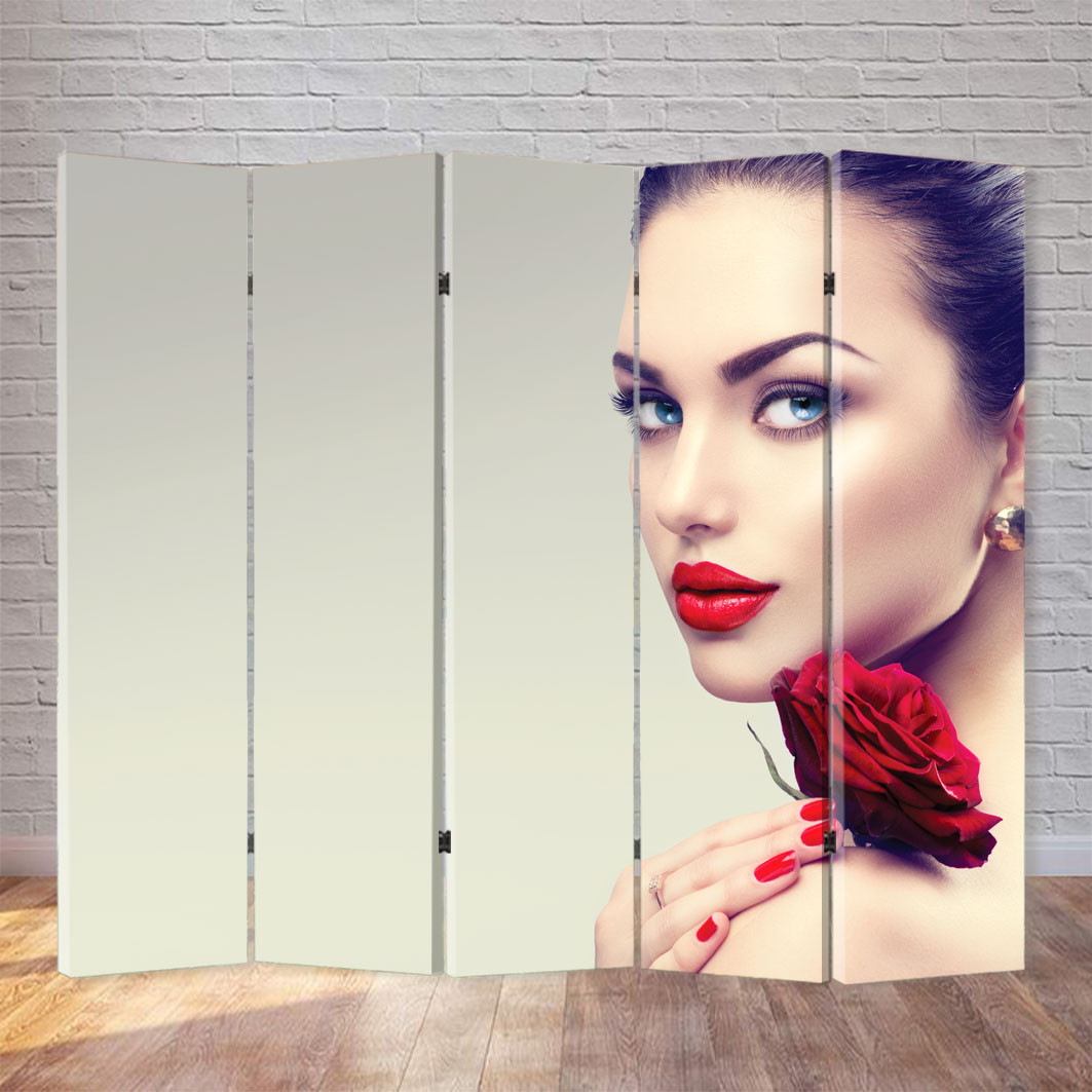 

Ширма декоративная FineDecor "Девушка с алой розой" 200x180 см 239b