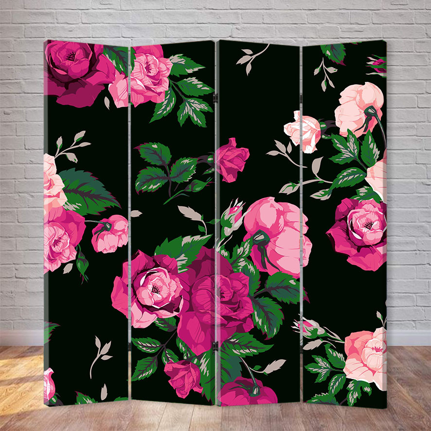 

Ширма декоративная FineDecor "Розы" 160х180 см 146а