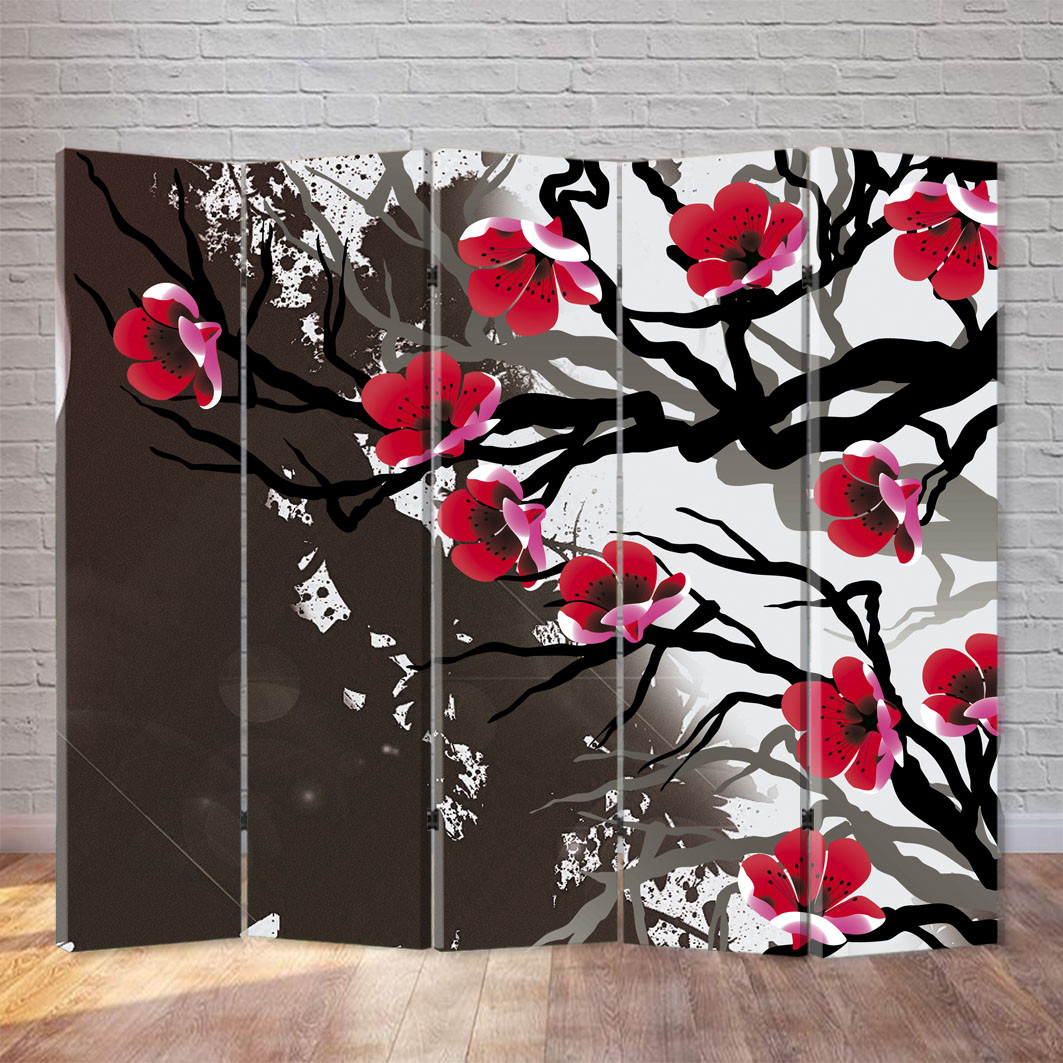 

Ширма декоративная FineDecor "Японская сакура" 200x180 см 024b