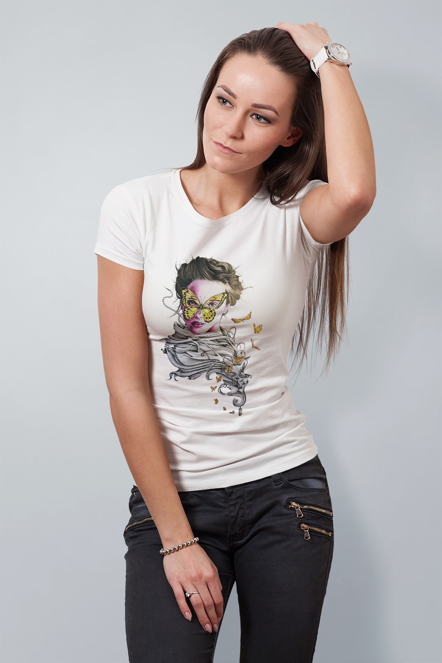 

Футболка OWEAR с дизайнерским принтом design385W-WH  Белый, Футболка OWEAR с дизайнерским принтом design385W-WH XL Белый