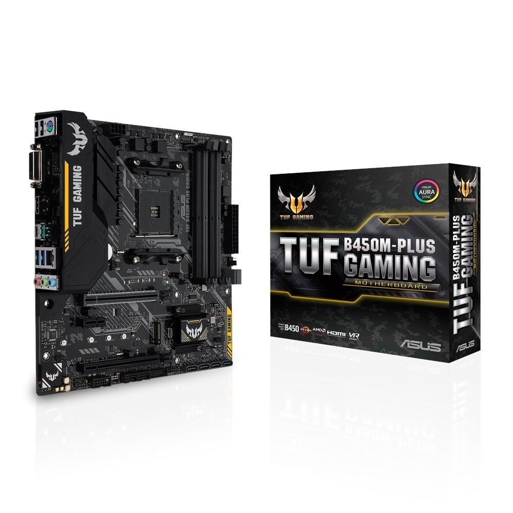 

Материнская плата Asus TUF B450M-PLUS AM4 DDR4 DVI-D/HDMI mATX (171653)