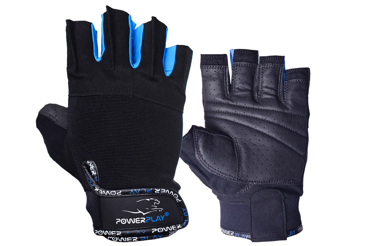 

Рукавички для фітнесу PowerPlay 3092 XL Чорно-сині