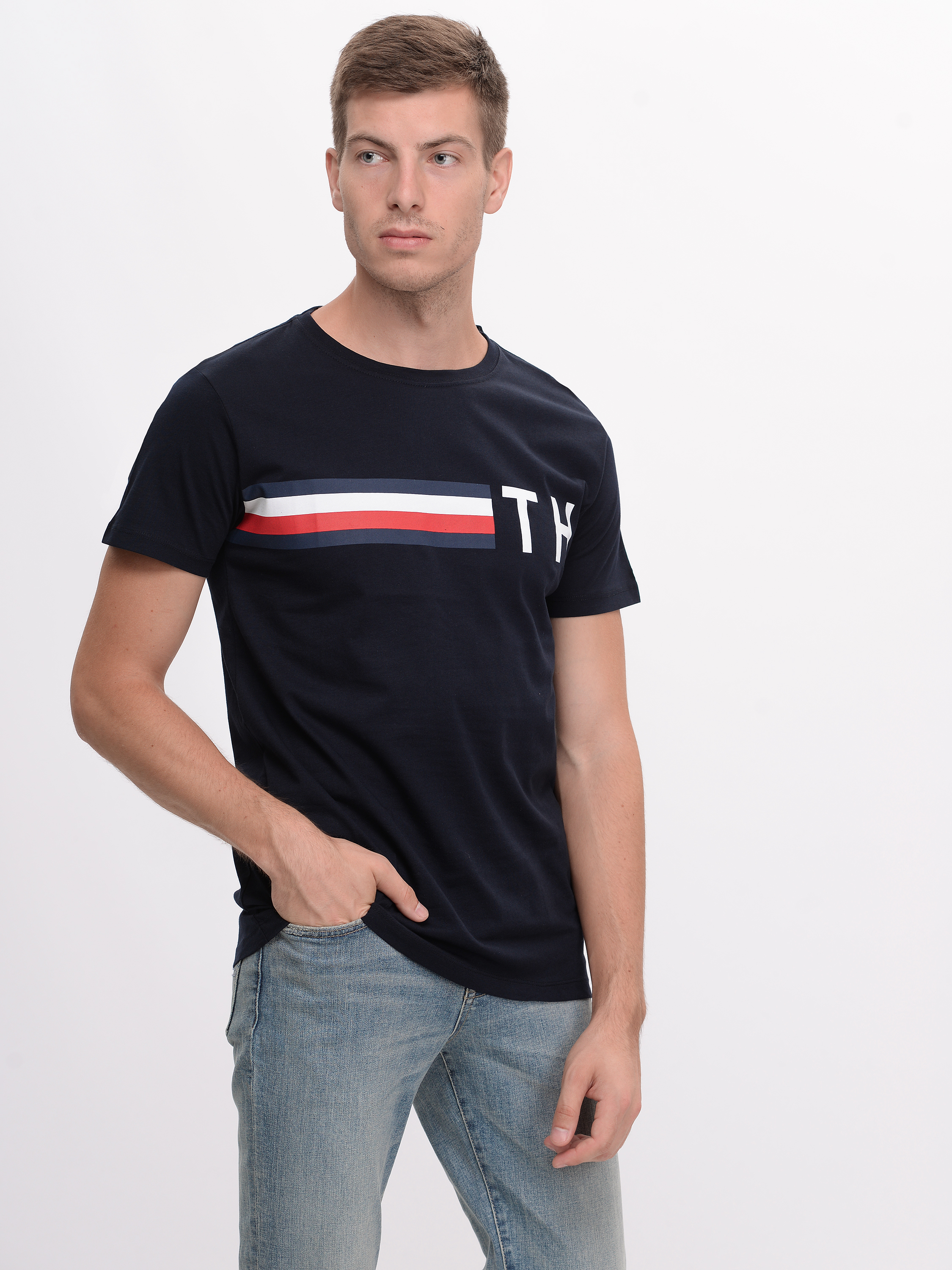 

Футболка Tommy Hilfiger 9627.1 S (44) Темно-синяя