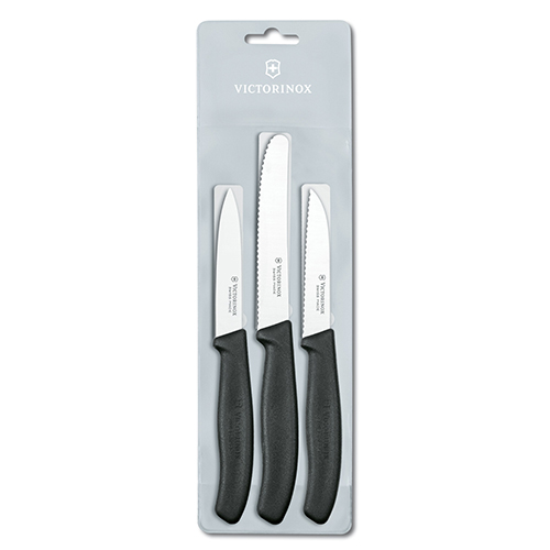 

Набор кухонный SwissClassic Paring Set 3 ножа с черн. ручкой (8,8,11см)