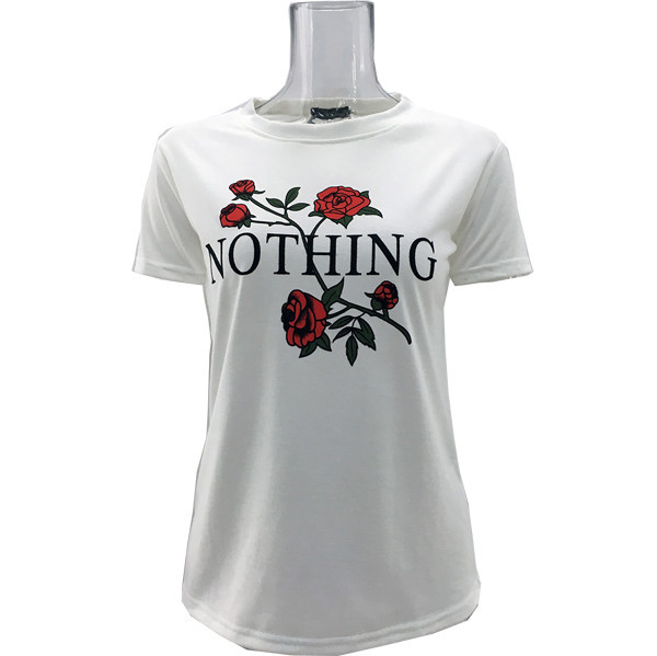 

Футболка Nothing Роза  XL Белая, Футболка Nothing Роза 48 XL Белая