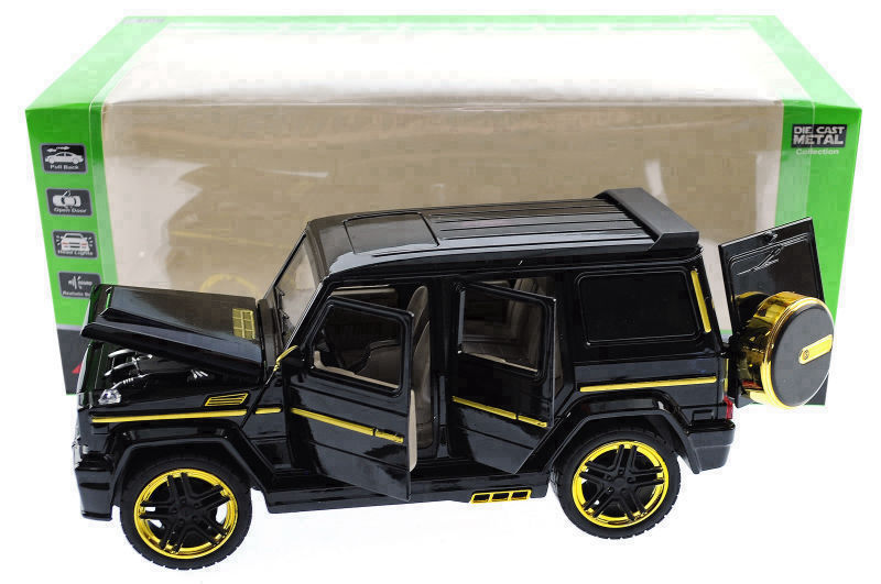 

Металева машинка Автопром 1:24 Mercedes-benz G65 29х15х11см Чорна 7688