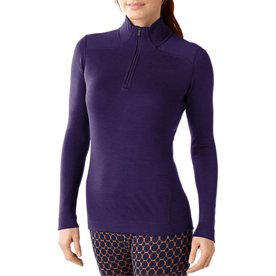 

Термофутболка Smartwool Women' NTS Mid 250 Zip T  Сливовый, Термофутболка Smartwool Women's NTS Mid 250 Zip T S Сливовый