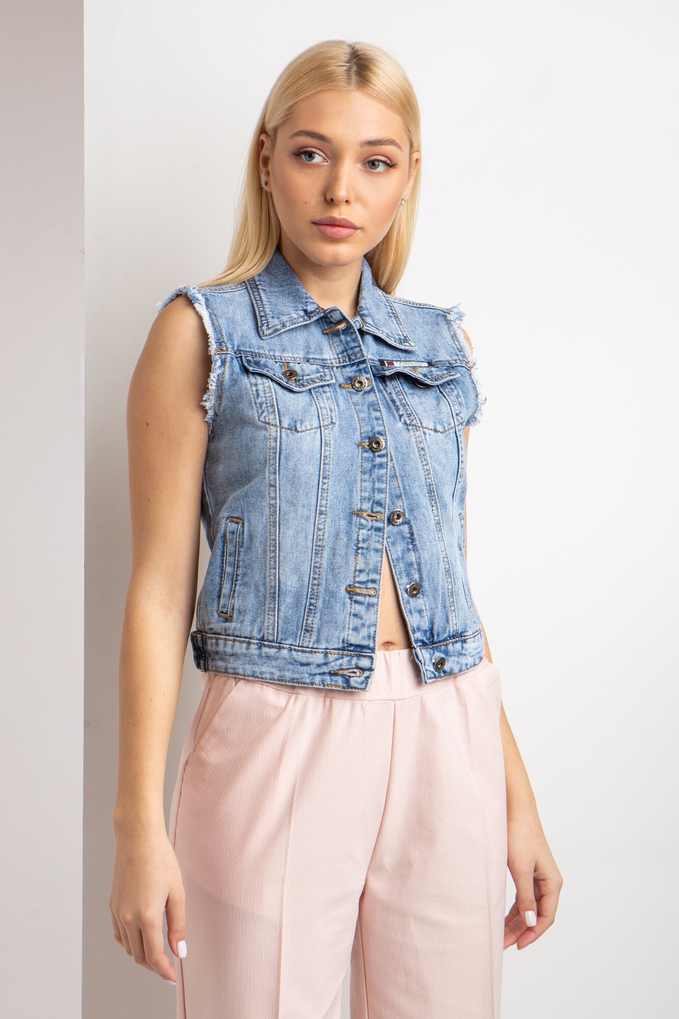 

Жилетка Denim джинсовая женская XS Синий