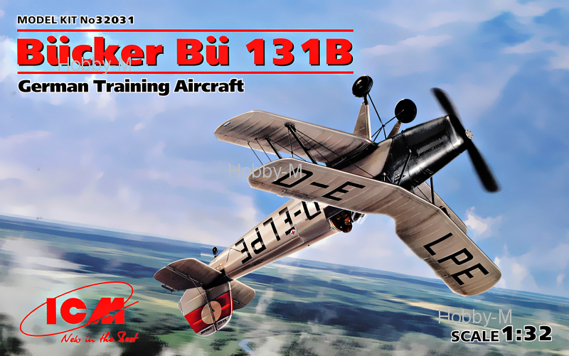 

Немецкий учебный самолет Bücker Bü 131B 1:32 ICM (ICM32031)