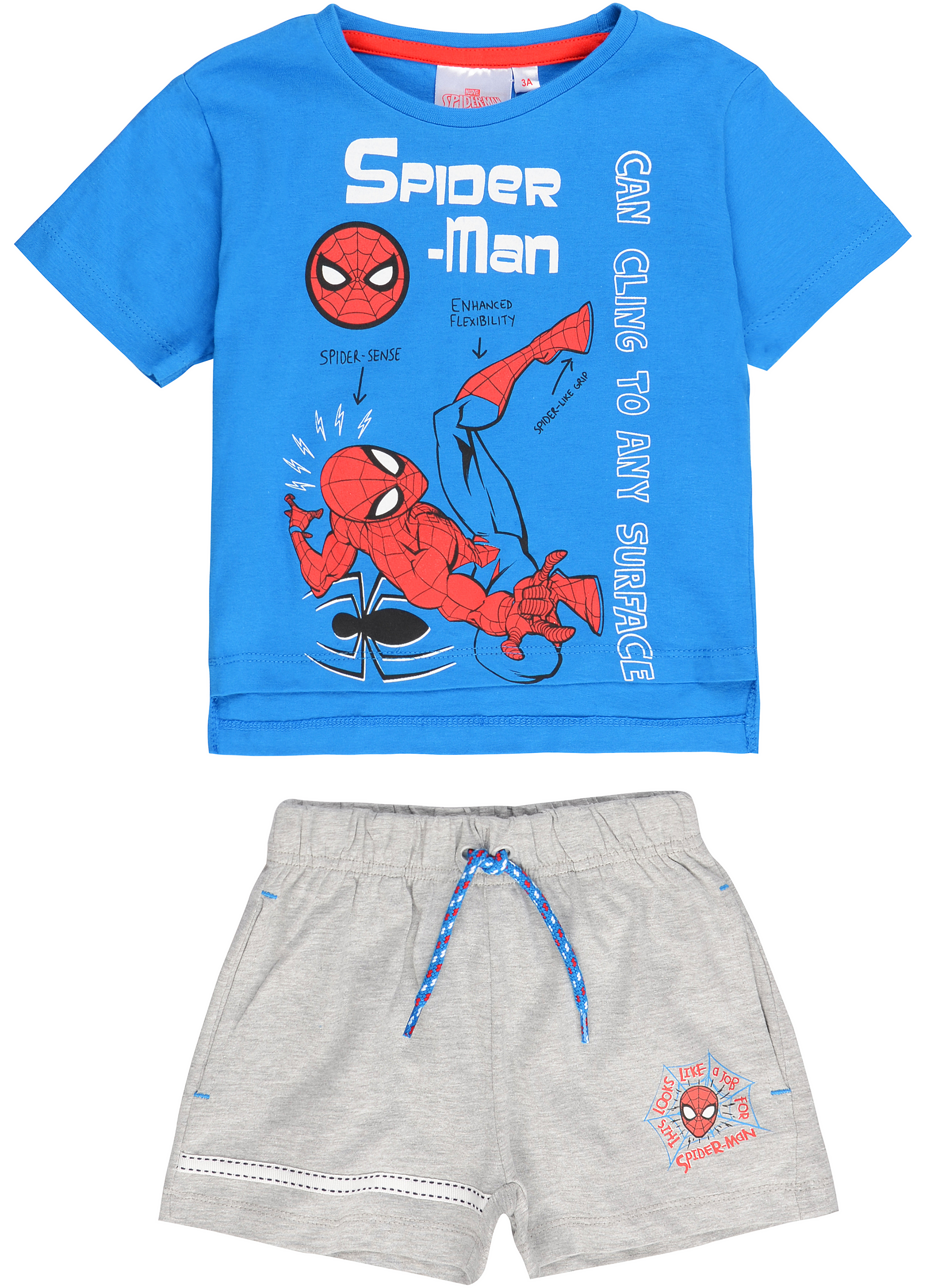 Акция на Костюм (футболка + шорты) Disney SE1181 Spiderman 98 см Blue (3609083426454) от Rozetka UA