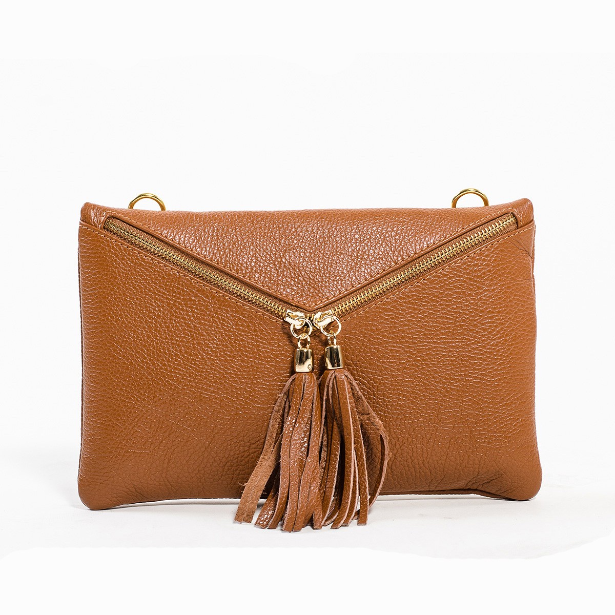 

Итальянская кожаная сумочка-клатч Genuine Leather "NaZub" Коричневый BP/12440