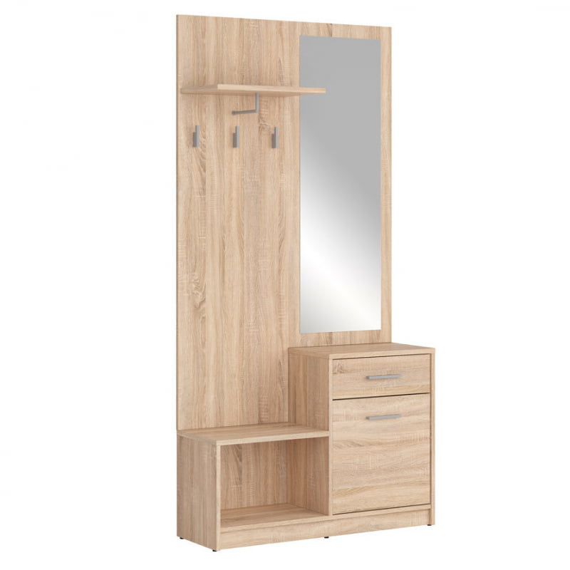 

Прихожая Nepo Plus Black Red White 90х186x31 010729