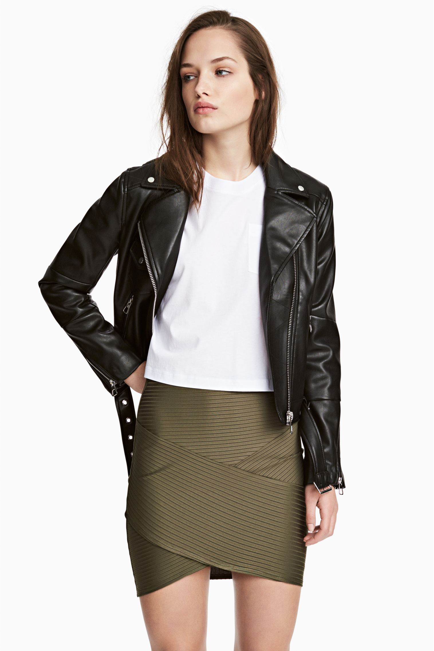 

Юбка H&M  зеленый 5100755, Юбка H&M XS зеленый 5100755