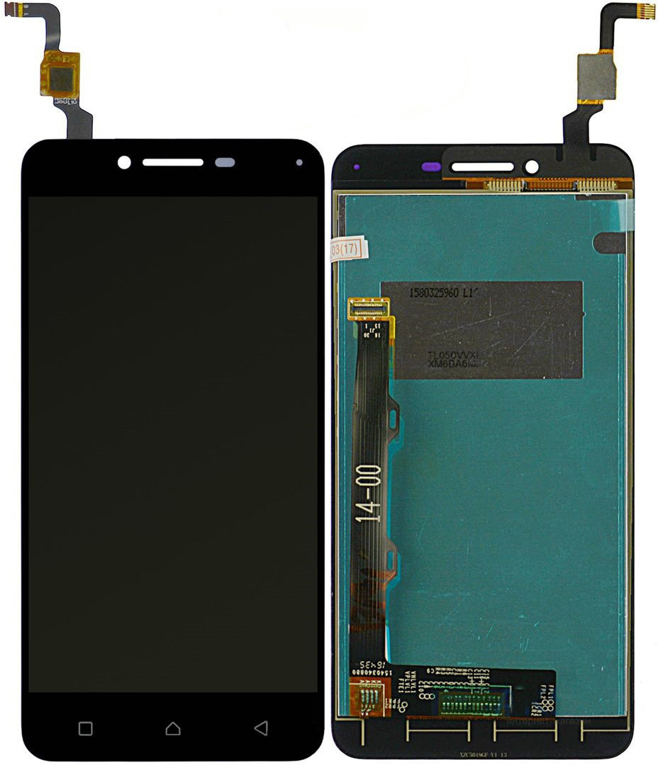 

Дисплей + сенсор (модуль) экран Lenovo A6020a46 Vibe K5 Plus, Lemon 3 черный с черным шлейфом high copy