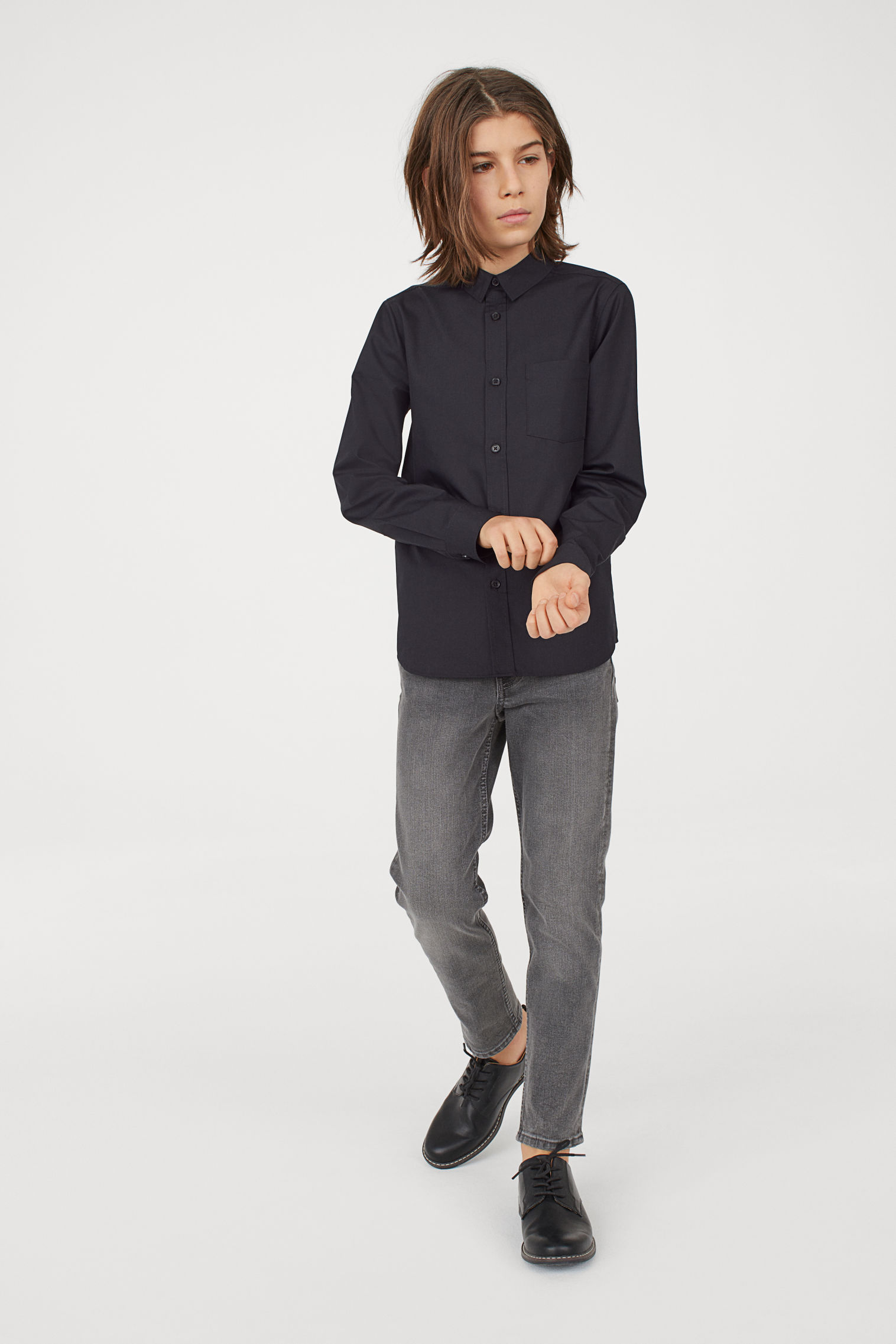 

Рубашка H&M 146см черный 3377776
