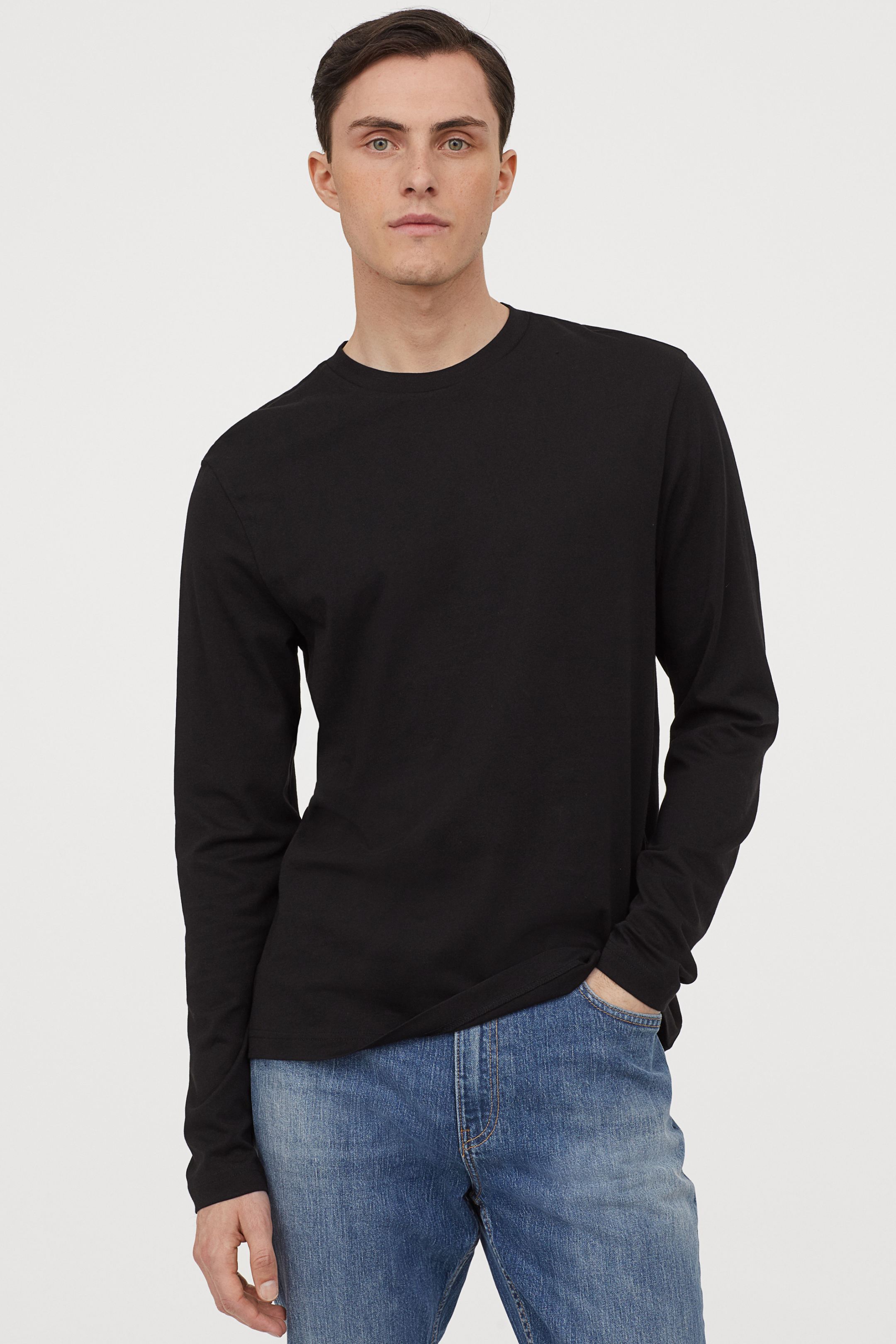 

Лонгслив H&M L черный 5964009