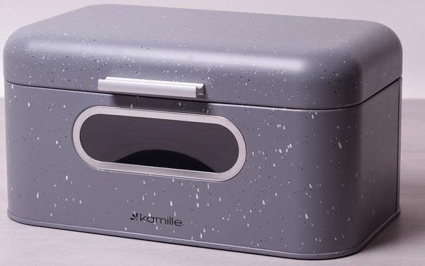 

Хлебница Kamille Breadbasket Steel 30х19.5см из нержавеющей стали с "окошком"