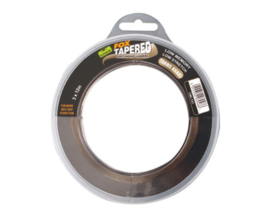 

Шок лидер моно FOX Edges Soft Tapered Leaders Trans Khaki 12-30lb (арт.3838CML142)