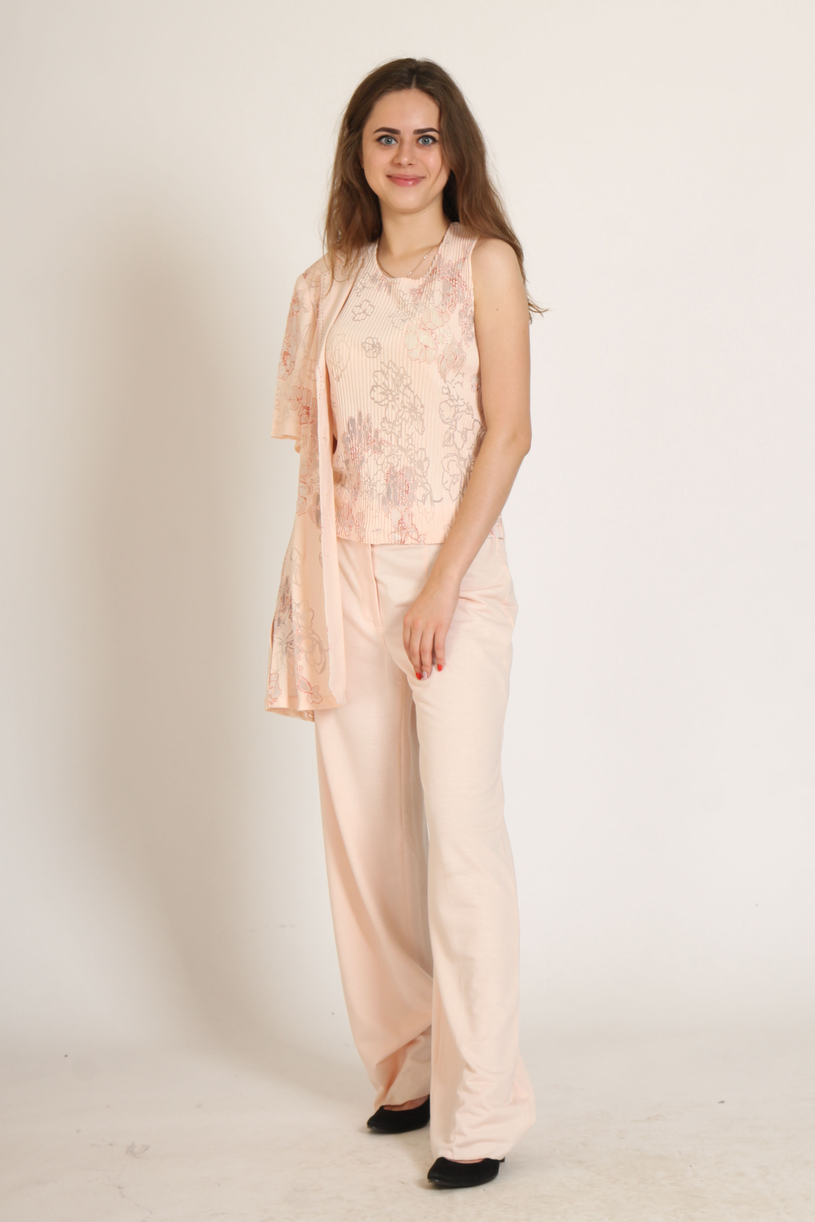 

Костюм (блуза, жакет, брюки) Weill Aidi 42 бежевый (Z-1592_Beige)