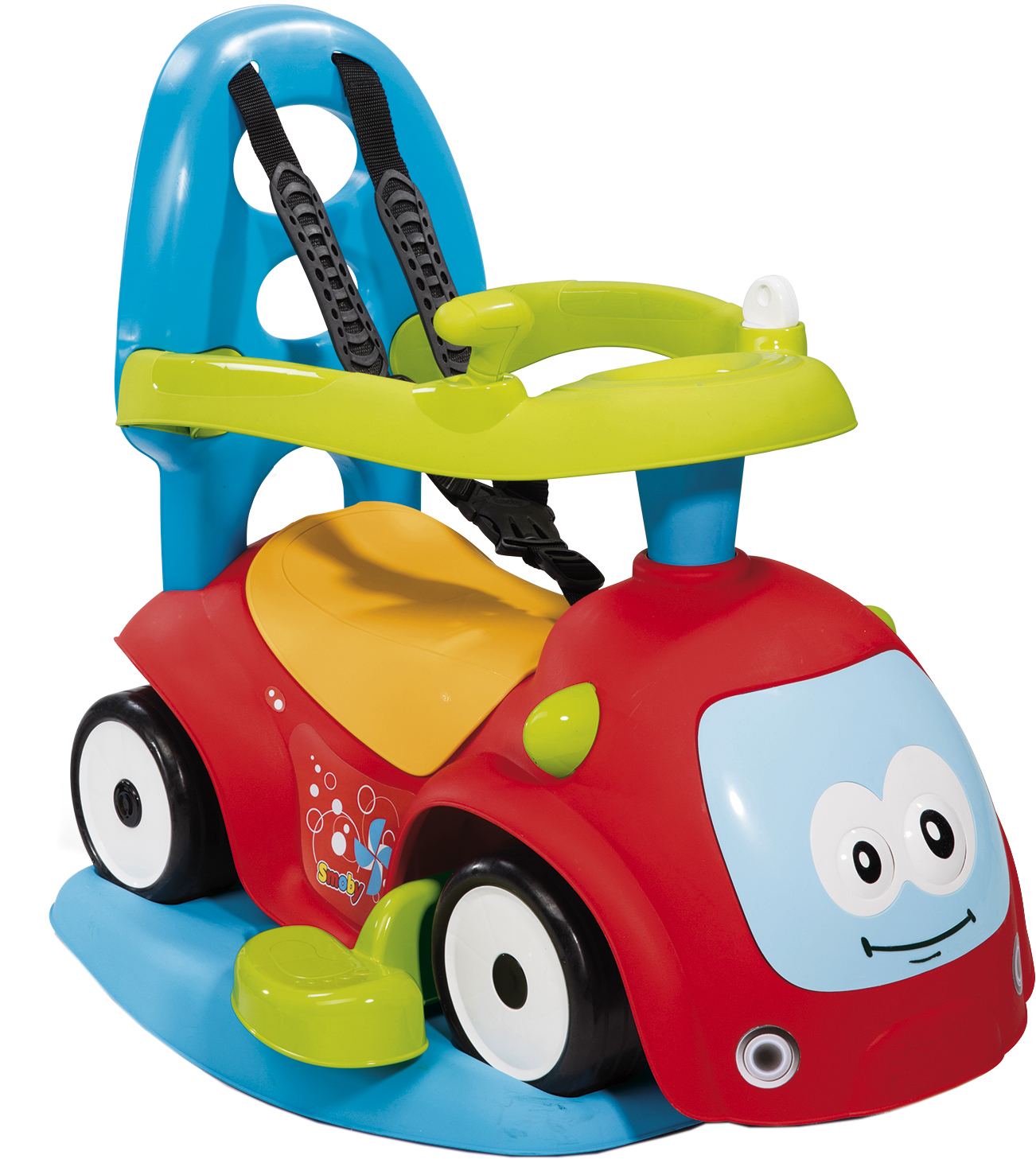 

Машина для катания детская Smoby Toys Маестро 4 в 1 с функцией качели Красная (720302) (3032167203021)
