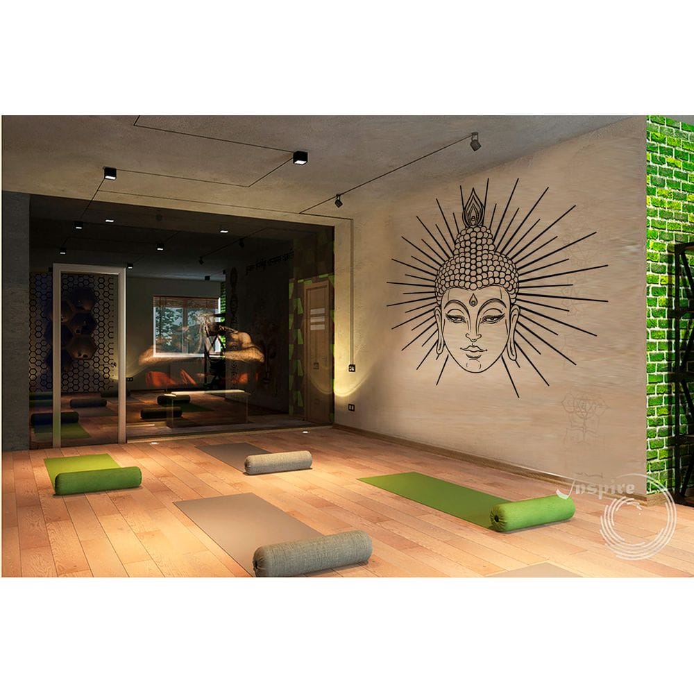 

Интерьерная виниловая наклейка на стену IdeaClock Buddha 23 120х110 см Черная(53235-462)