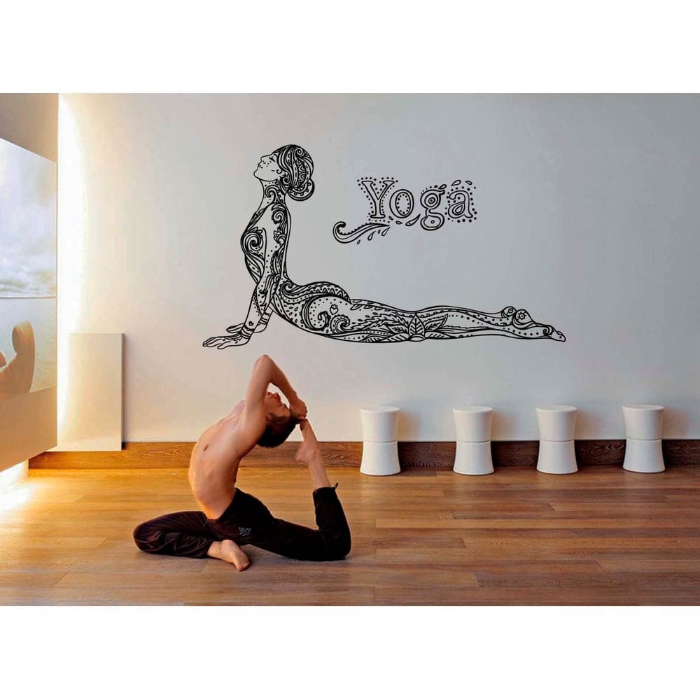 

Интерьерная виниловая наклейка на стену IdeaClock Love yoga 120х70 см Черная(53237-46)