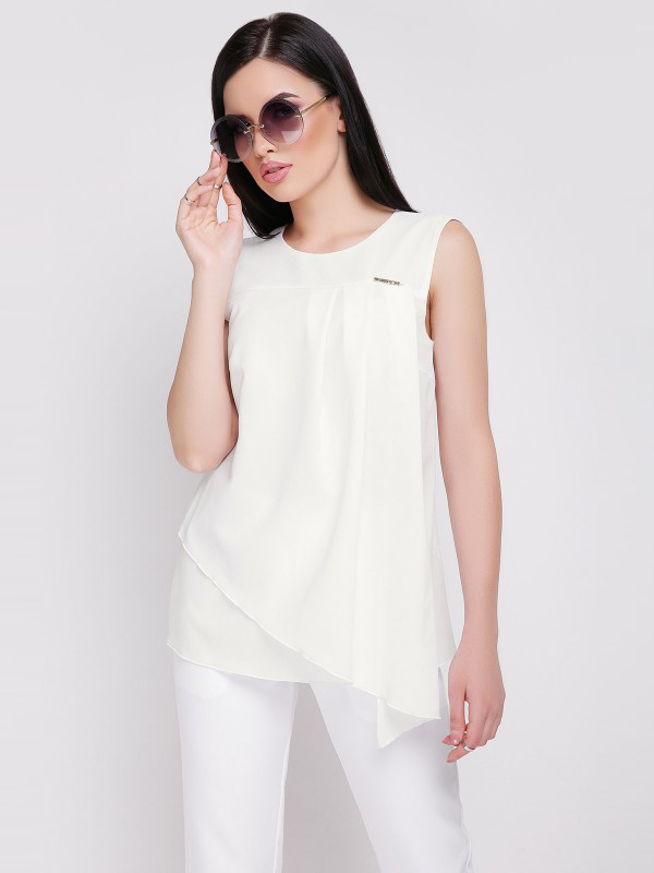 

Блуза Fashion Up Hilory BZ-1625C 46 Молочная
