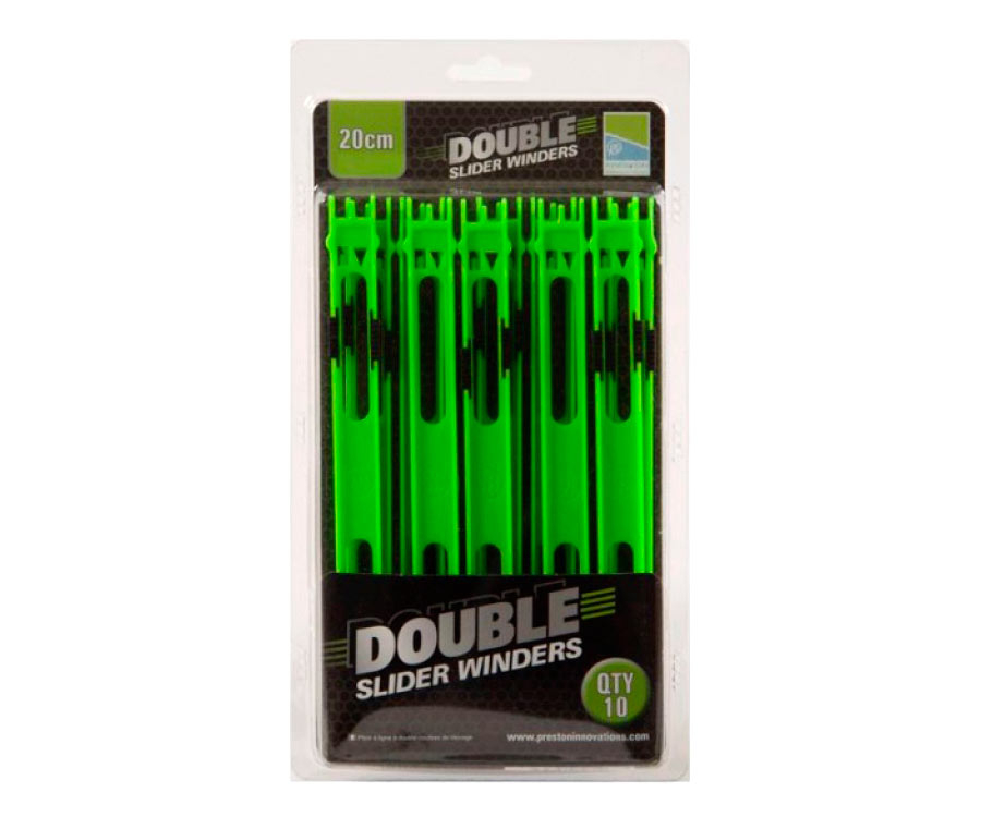 

Мотовило Preston Double Slider Winders 20см 10шт Green New18 (арт.3838P0020016)