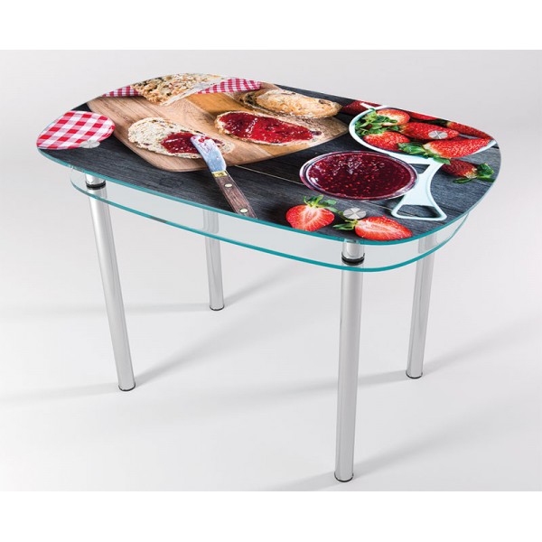 

Стол стеклянный "Jam" Завтрак KT-04 90х60 см (усиленные ножки)