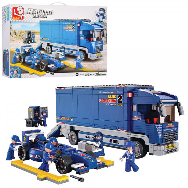 

Детский конструктор Автоформула Sluban M38-B0357 Синий (MR01218)
