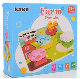 

Развивающая игрушка рамка-вкладыш Bambi MD 1508 Ферма (BI00002181)