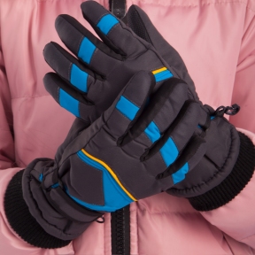 

Перчатки горнолыжные теплые детские Zelart C-5522 р-р L-XL Black