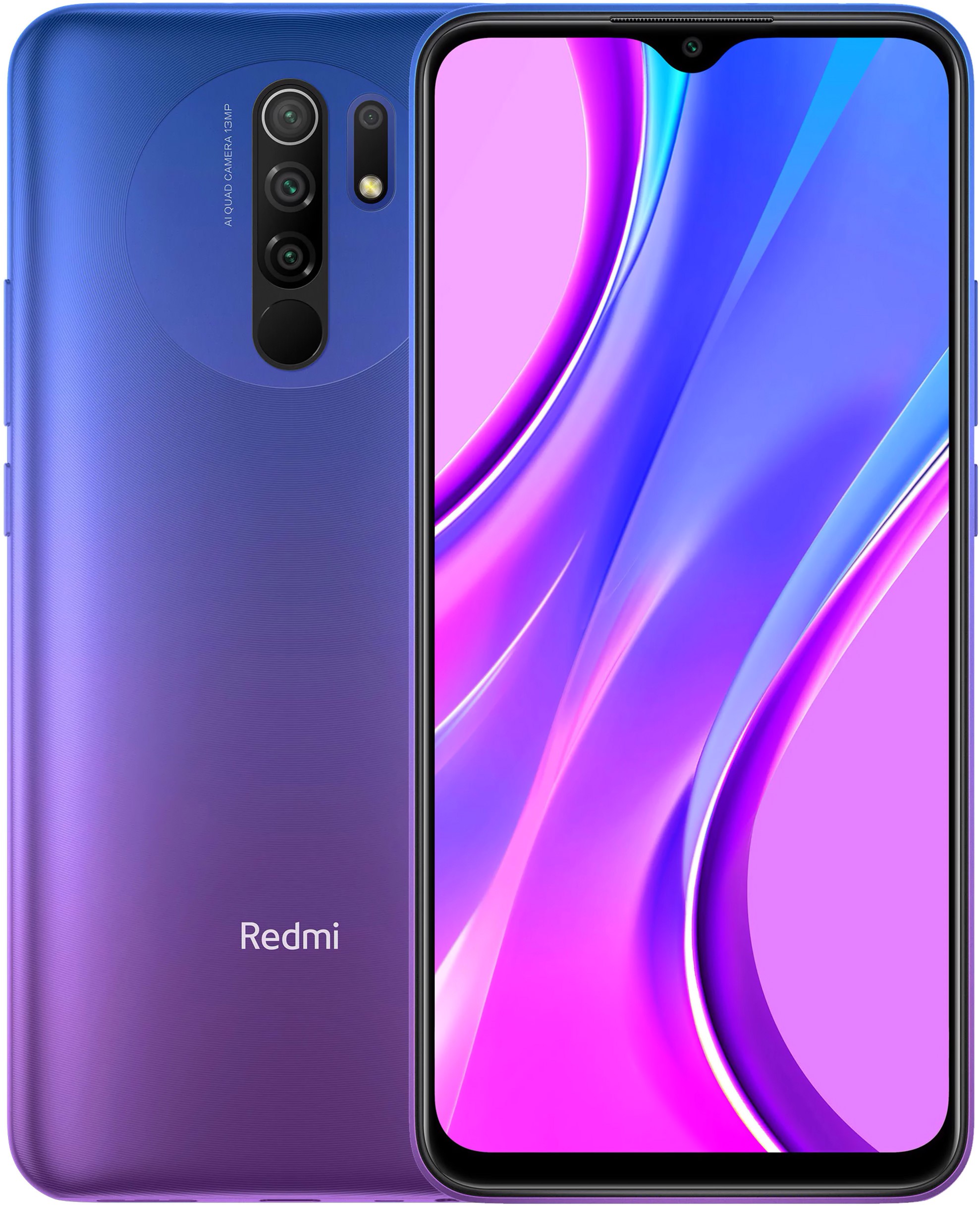 

Мобильный телефон Xiaomi Redmi 9 4/64GB Sunset Purple (Международная версия)