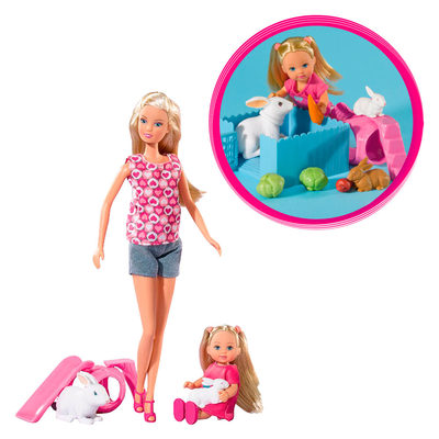 

Игровой набор Уход за животными Simba кролики (5732156/5732156-2) (10-489228)
