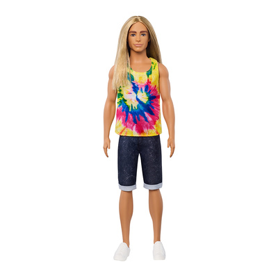 

Кукла Barbie Fashionistas Кен с длинными волосами (DWK44/GHW66) (10-551959)