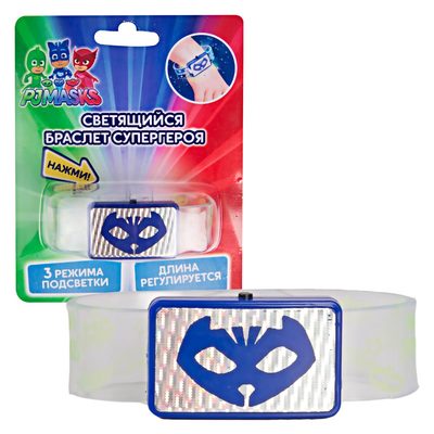 

Светящийся браслет супергероя PJ Masks Кэтбой (120039) (10-531030)