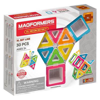 

Магнитный конструктор Magformers XL Неон 30 деталей (706006) (10-543756)