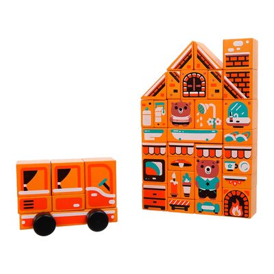 

Деревянные кубики Cubika Домик LDK5 (15153) (10-551334)