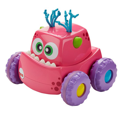 

Машинка-монстрик Fisher-Price Нажимай и запускай розовая (DRG16/DRG14) (10-519330)