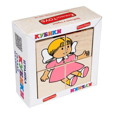 

Кубики Komarov toys Сложи рисунок Игрушки 4 штуки (Т 608) (10-382737)