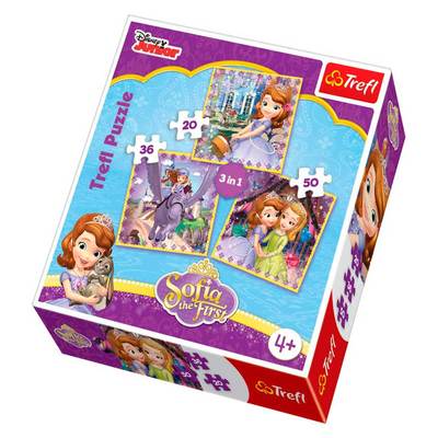 

Пазл София и ее друзья Trefl 3 в 1 (34814) (10-469673)
