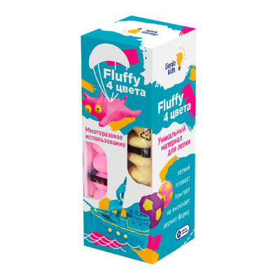 

Воздушный пластилин Genio Kids Fluffy 4 цвета (TA1501) (10-546344)