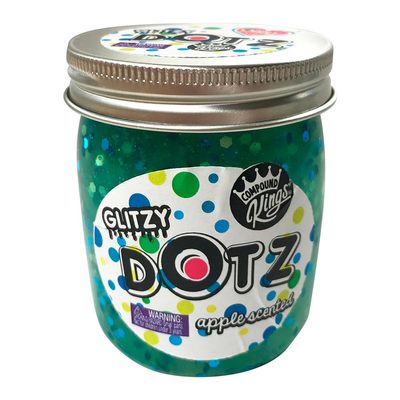 

Слайм Compound kings Glitzy Dotz с ароматом яблока 210 г (300146-1) (10-552332)