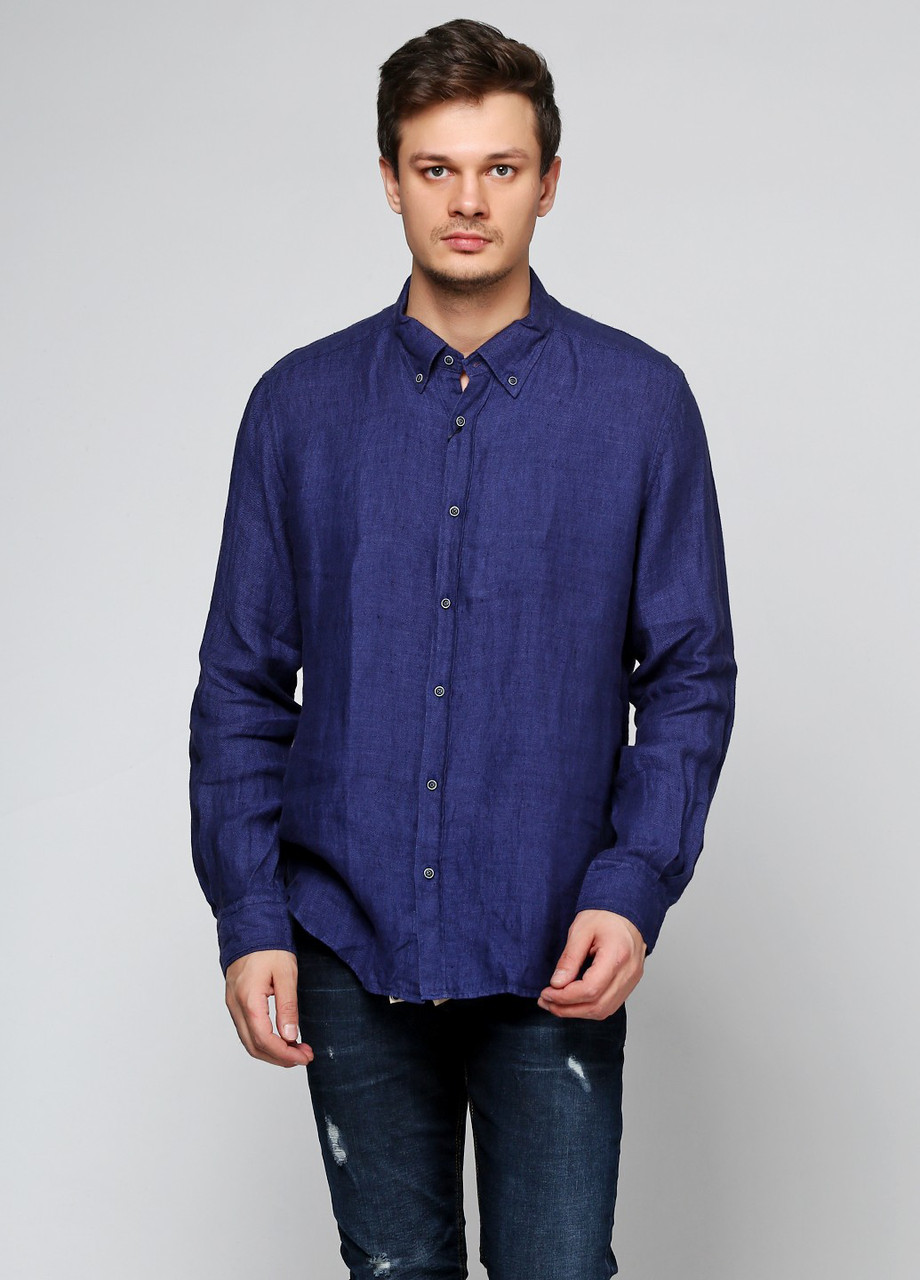 

Сорочка Massimo Dutti 0122/457/401 S т.синій