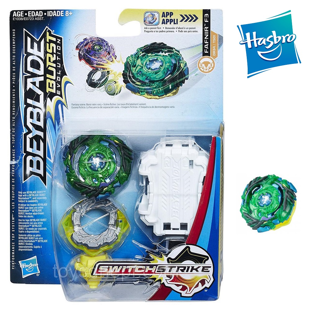 

Beyblade Burst Evolution Hasbro Fafnir F3 Фафнир Ф3(Green)(1713)
